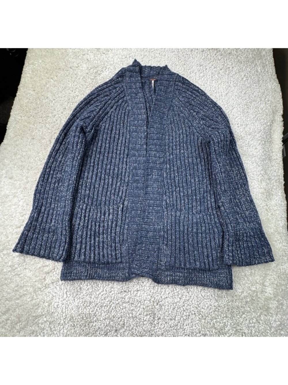 Free People Blossom Cardigan Sweater Blue Big Dipper Womens Medium